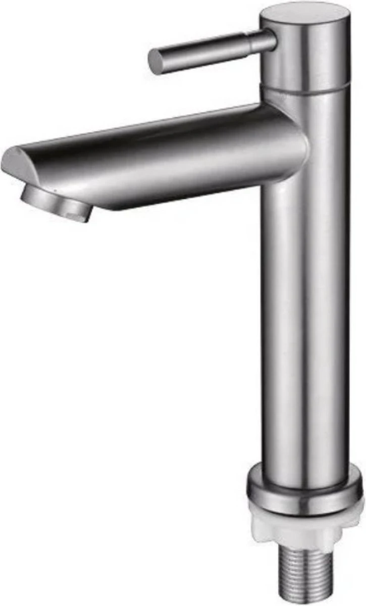 Stylumo Toiletkraan Chroom – Fonteinkraan RVS – Koudwaterkraan – WC Kraan – Alleen Koud Water