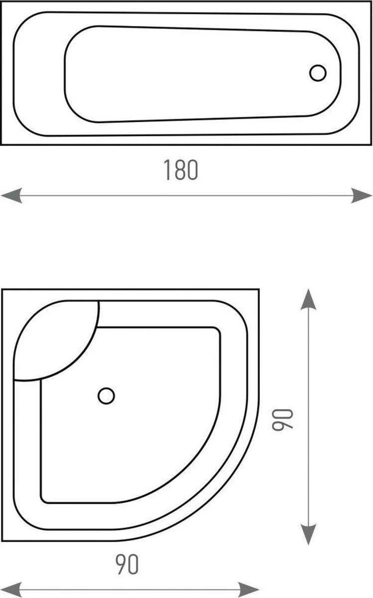 Tatkraft Seagulls - Luxe Waterdicht Douchegordijn - Met GRATIS 12 Ringen - Anti-Schimmel Badkamer Douche Gordijn - Sneldrogend & Anti Schimmel - Wasbaar & Duurzaam Shower Curtain - 100% Polyester - Meeuwen Design - 180X180 CM - Afbeelding 4