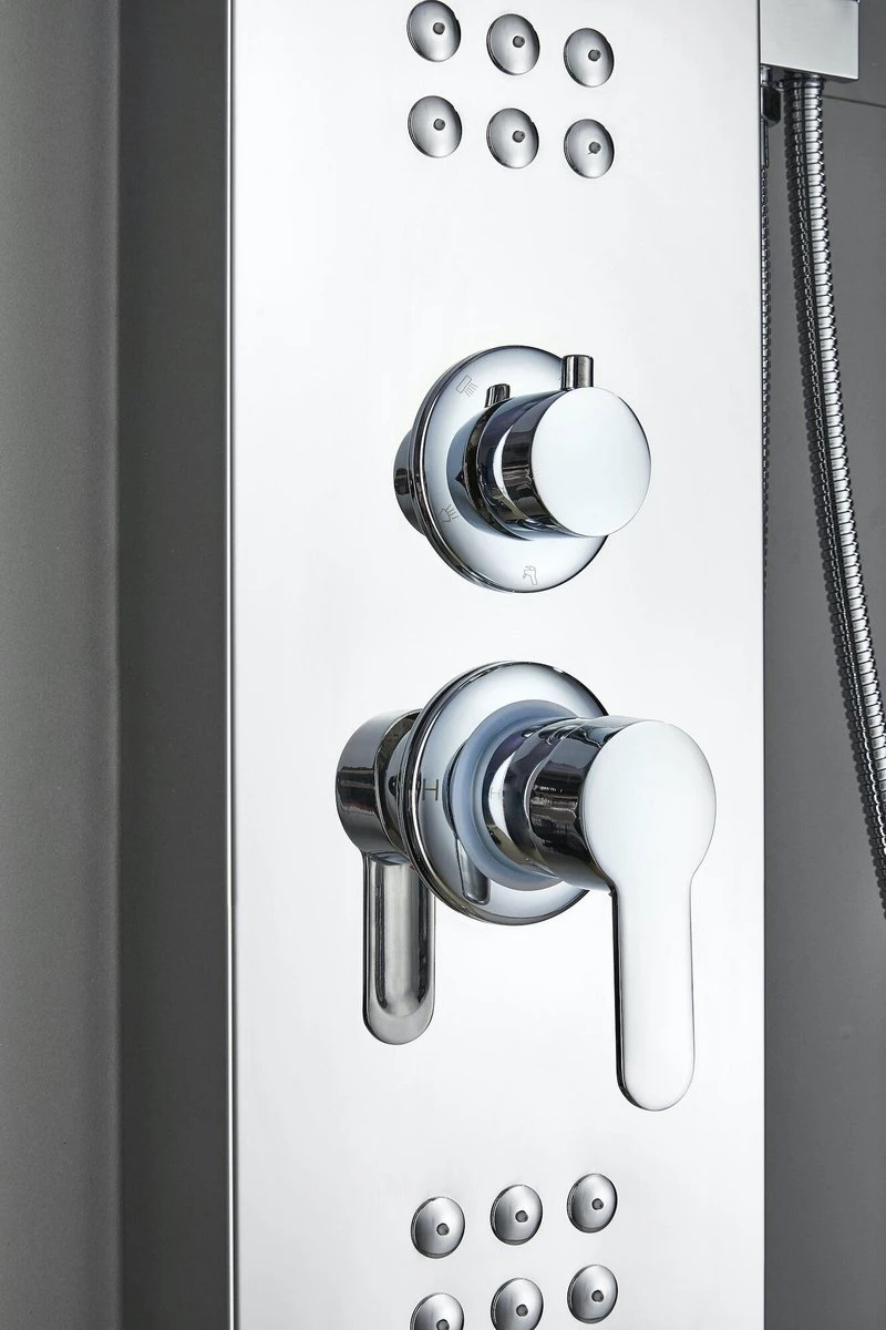 Badplaats Douchepaneel Toulon - RVS - Regendouche Met Mengkraan En Douchekop - Afbeelding 6