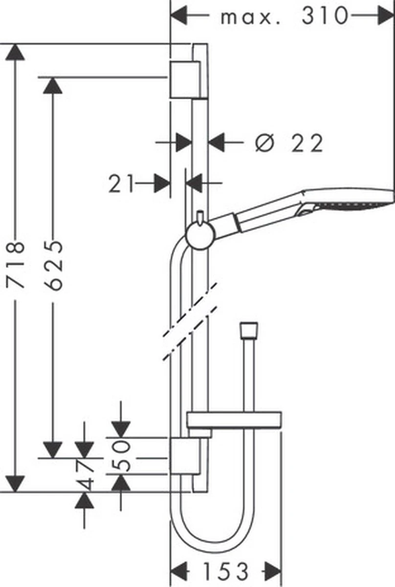 Hansgrohe Raindance Select S Doucheset 120 3jet PowderRain Met Unica'S Puro Glijstang 65 Cm Chroom - Afbeelding 13