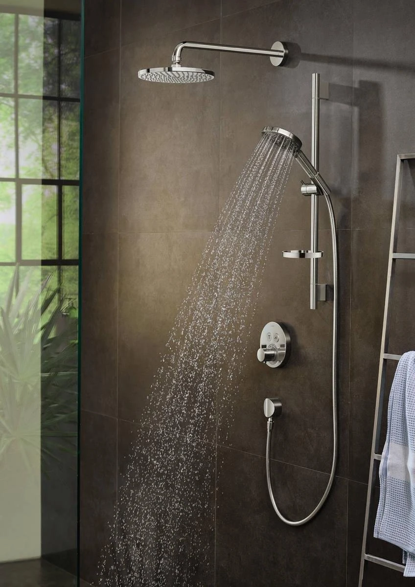 Hansgrohe Raindance Select S Doucheset 120 3jet PowderRain Met Unica'S Puro Glijstang 65 Cm Chroom - Afbeelding 4