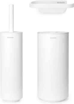 Brabantia MindSet Toiletaccessoires Set Van 3 - Mineral Fresh White