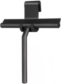 Merkloos Douchewisser Zwart Met Ophanghaak - Raamwisser - Douche Trekker - Badkamer Accessoires - Wisser Douche - Silicone Raamtrekker