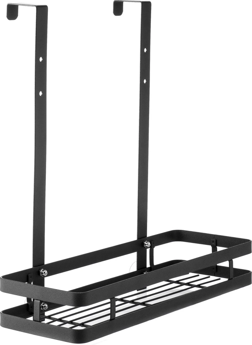 Doucherek Aan Douchewand - Zwart - Doucherekje Hangend - Zonder Boren - Afbeelding 2