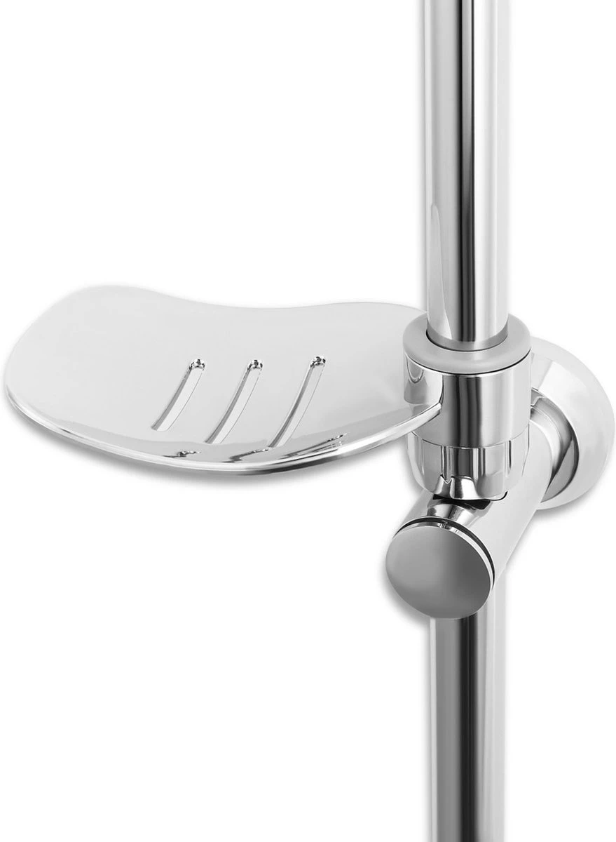 Lifa Bathing Zilveren Douchesysteem - Verstelbare Doucheset - RVS En ABS - Regendouche En Handdouche - Chroom - Incl. Bevestigingsmateriaal - Afbeelding 8