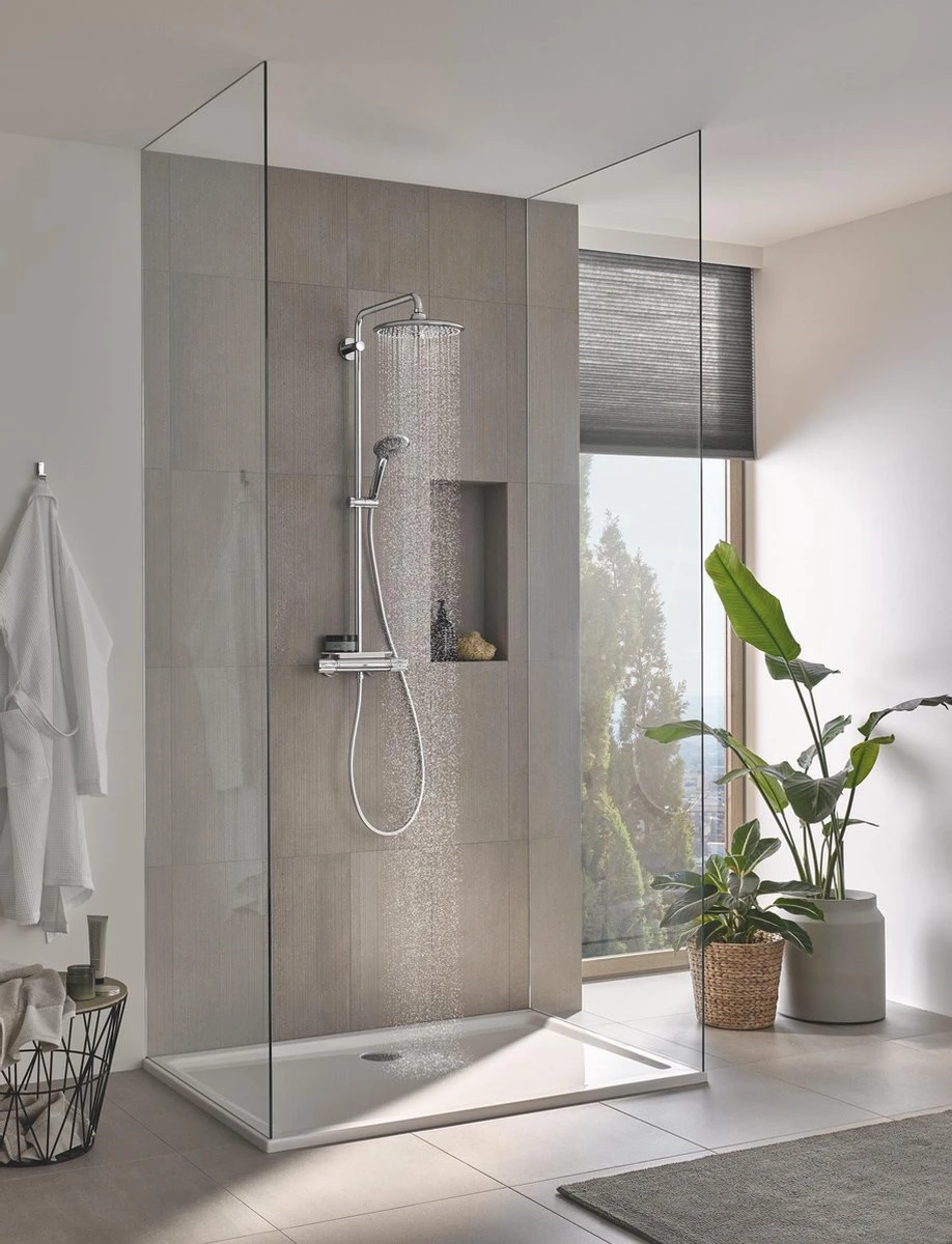 GROHE QuickFix Vitalio Joy 260 Regendouche - CoolTouch - Met Planchet - ø 26 Cm - Chroom - Afbeelding 5